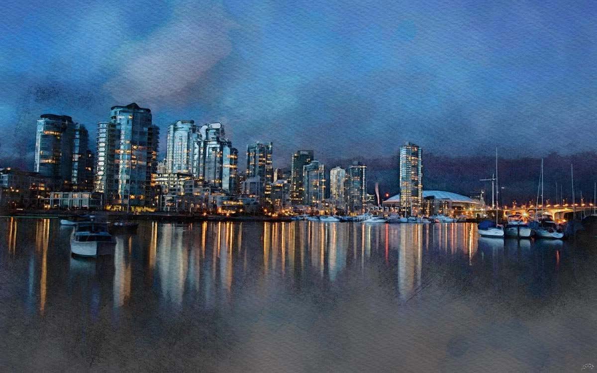 Gallery 01 vancouver night illustration 01