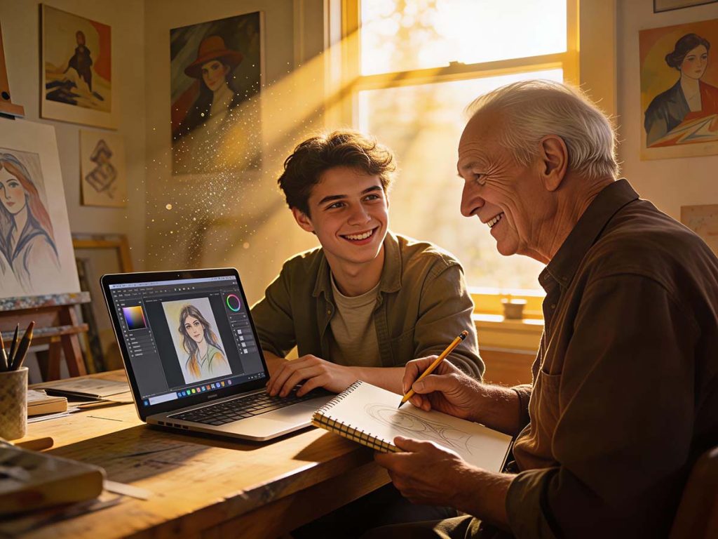 The New Creative Religion: Output, Algorithms, and the Vanishing Author ai creators worldview 01